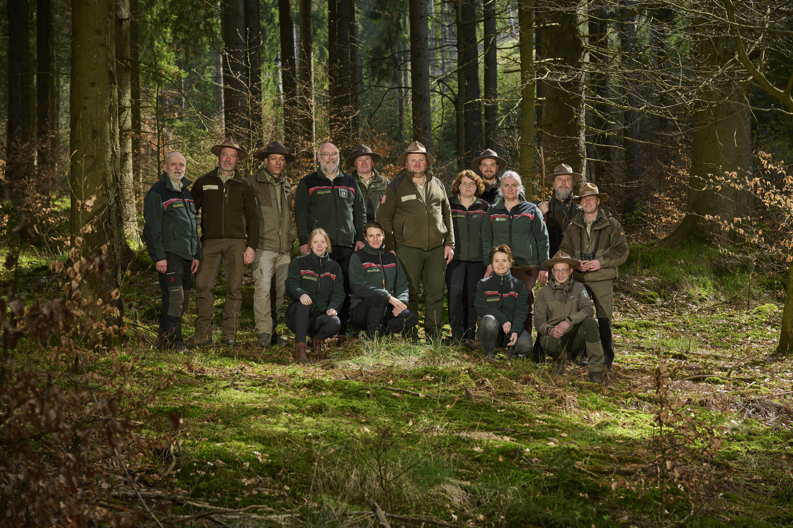 Unser Team im Wald